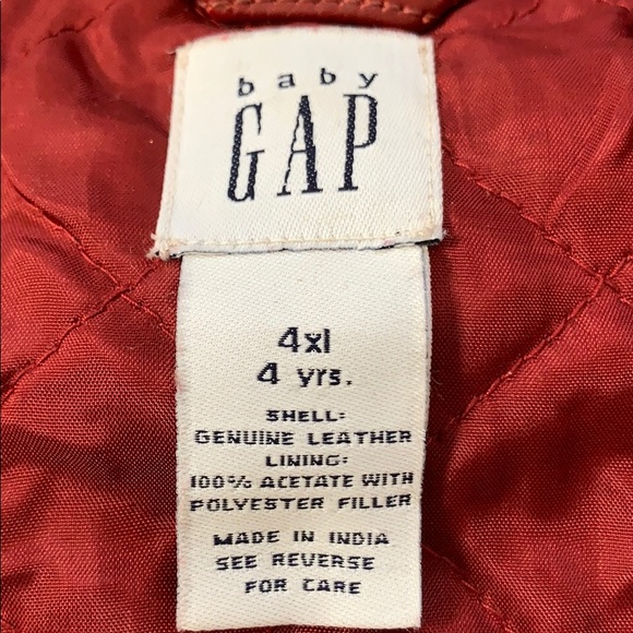 Boys Gap Leather Varsity Jacket - Picture 4 of 9